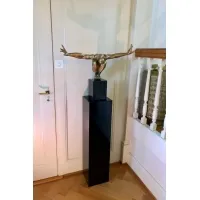 Galeriesockel Hochglanz schwarz