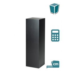 Sockel Eiche-Furnier, schwarz