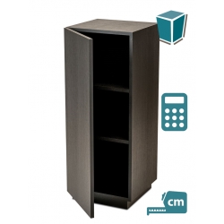 Galeriesockel schwarz mit Tür