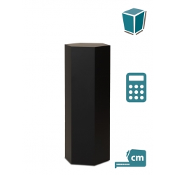 Sechseck-Sockel, Schwarz