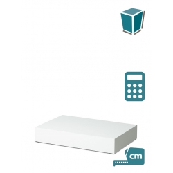 Schaufenstersockel, weiß, nach maß