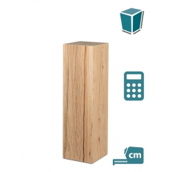 Sockel Eichenholz gehobelt ✔️  Holzblock / Holzblocke für innen