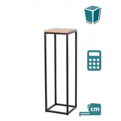 sockel aus stahl im industrie-design