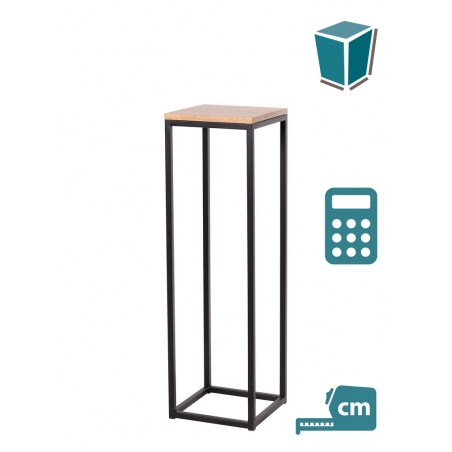 sockel aus stahl im industrie-design
