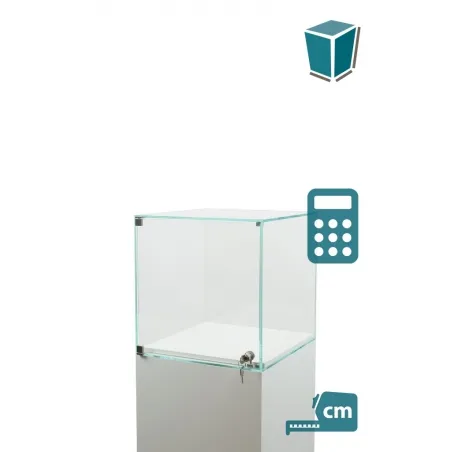 Glashaube mit Tür