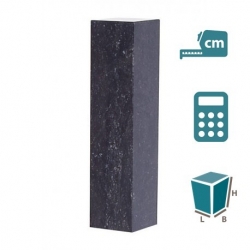 Sockel Belgischer Hartstein gebrannt, auf Gehrung (hohl), nach maÃŸ